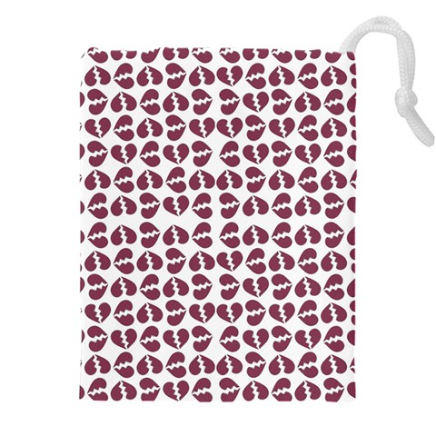 Love In Pieces Print Pattern Design Drawstring Pouch (4XL) from ArtsNow.com Front