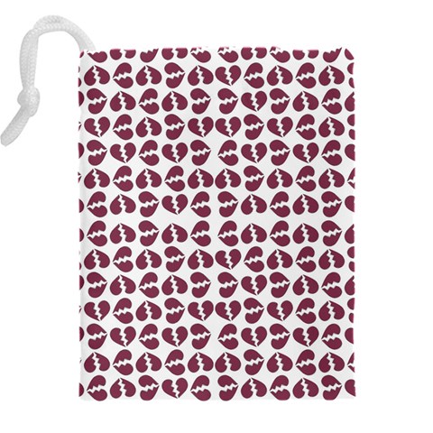 Love In Pieces Print Pattern Design Drawstring Pouch (4XL) from ArtsNow.com Back