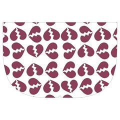 Love In Pieces Print Pattern Design Make Up Case (Large) from ArtsNow.com Side Left