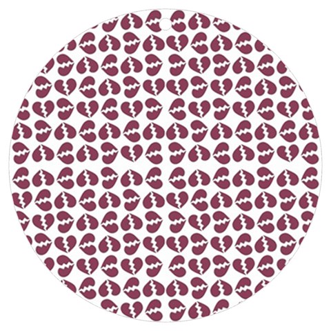 Love In Pieces Print Pattern Design UV Print Acrylic Ornament Round from ArtsNow.com Front