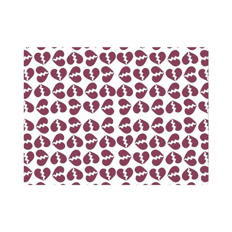 Love In Pieces Print Pattern Design Premium Plush Fleece Blanket (Mini) from ArtsNow.com 35 x27  Blanket Front