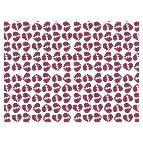 Love In Pieces Print Pattern Design Premium Plush Fleece Blanket (Extra Small) from ArtsNow.com 40 x30  Blanket Front