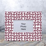 Love In Pieces Print Pattern Design White Tabletop Photo Frame 4 x6 