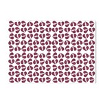 Love In Pieces Print Pattern Design Crystal Sticker (A4)