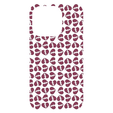 Love In Pieces Print Pattern Design iPhone 14 Pro Black UV Print Case from ArtsNow.com Front