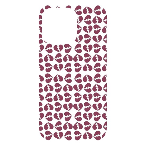 Love In Pieces Print Pattern Design iPhone 14 Pro Max Black UV Print Case from ArtsNow.com Front