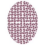 Love In Pieces Print Pattern Design UV Print Acrylic Ornament Oval