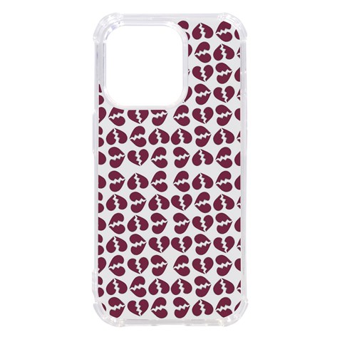 Love In Pieces Print Pattern Design iPhone 14 Pro TPU UV Print Case from ArtsNow.com Front