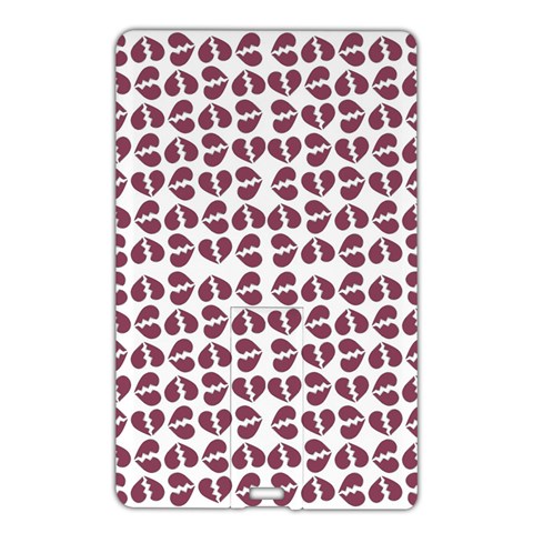 Love In Pieces Print Pattern Design Name Card Style USB Flash Drive from ArtsNow.com Front