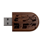 Img 1232 Wood Oval USB Flash Drive