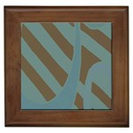 Earthbound Geometry Print Framed Tile