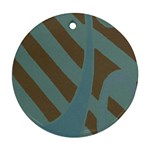 Earthbound Geometry Print Ornament (Round)