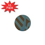 Earthbound Geometry Print 1  Mini Buttons (10 pack) 