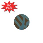 Earthbound Geometry Print 1  Mini Buttons (100 pack) 