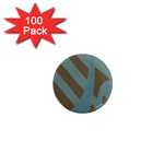 Earthbound Geometry Print 1  Mini Magnets (100 pack) 