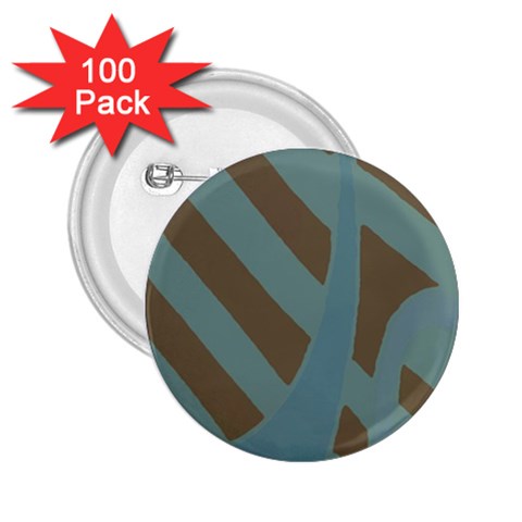 Earthbound Geometry Print 2.25  Buttons (100 pack)  from ArtsNow.com Front