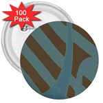 Earthbound Geometry Print 3  Buttons (100 pack) 