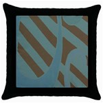 Earthbound Geometry Print Throw Pillow Case (Black)