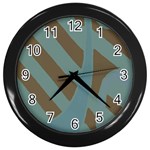 Earthbound Geometry Print Wall Clock (Black)