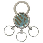 Earthbound Geometry Print 3-Ring Key Chain