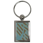 Earthbound Geometry Print Key Chain (Rectangle)