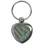 Earthbound Geometry Print Key Chain (Heart)