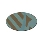 Earthbound Geometry Print Sticker (Oval)