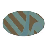 Earthbound Geometry Print Oval Magnet