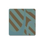 Earthbound Geometry Print Square Magnet