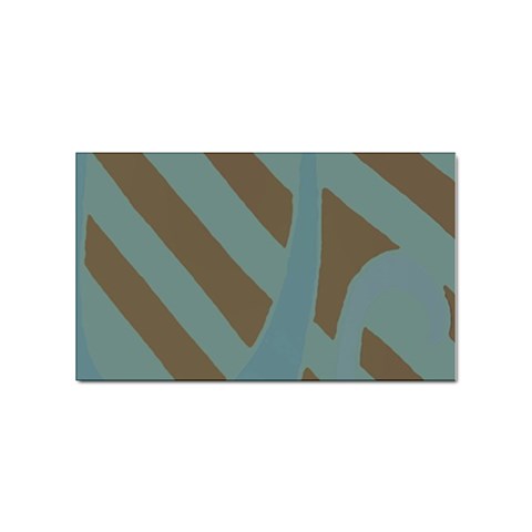 Earthbound Geometry Print Sticker Rectangular (100 pack) from ArtsNow.com Front