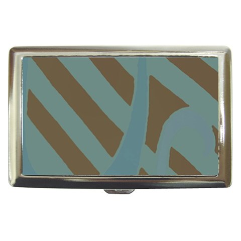 Earthbound Geometry Print Cigarette Money Case from ArtsNow.com Front