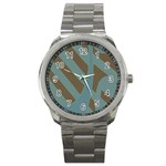 Earthbound Geometry Print Sport Metal Watch