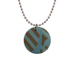 Earthbound Geometry Print 1  Button Necklace