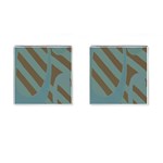 Earthbound Geometry Print Cufflinks (Square)