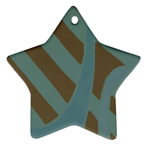 Earthbound Geometry Print Star Ornament (Two Sides) from ArtsNow.com Back