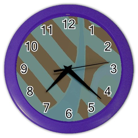 Earthbound Geometry Print Color Wall Clock from ArtsNow.com Front