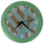 Earthbound Geometry Print Color Wall Clock