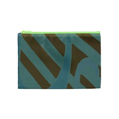 Earthbound Geometry Print Cosmetic Bag (Medium) from ArtsNow.com Front