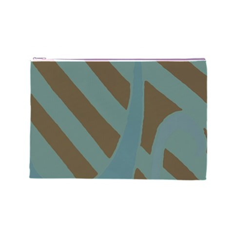 Earthbound Geometry Print Cosmetic Bag (Large) from ArtsNow.com Front