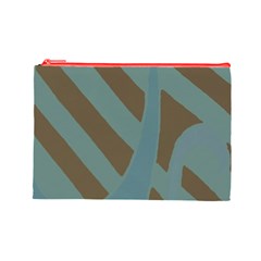 Earthbound Geometry Print Cosmetic Bag (Large) from ArtsNow.com Front