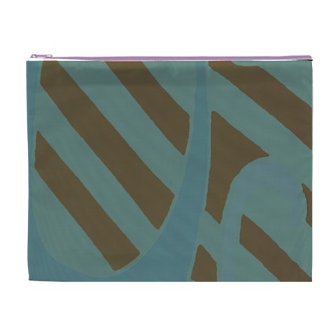 Earthbound Geometry Print Cosmetic Bag (XL) from ArtsNow.com Front