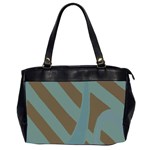 Earthbound Geometry Print Oversize Office Handbag (2 Sides)