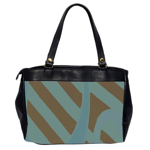 Earthbound Geometry Print Oversize Office Handbag (2 Sides) from ArtsNow.com Back