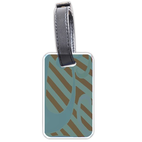 Earthbound Geometry Print Luggage Tag (one side) from ArtsNow.com Front