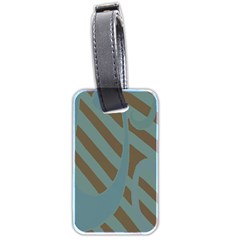 Earthbound Geometry Print Luggage Tag (two sides) from ArtsNow.com Front