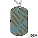 Earthbound Geometry Print Dog Tag USB Flash (One Side)