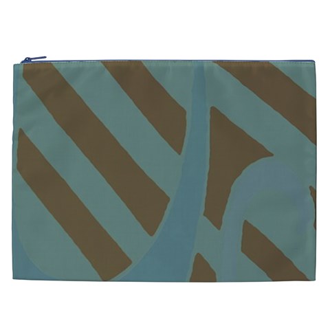 Earthbound Geometry Print Cosmetic Bag (XXL) from ArtsNow.com Front