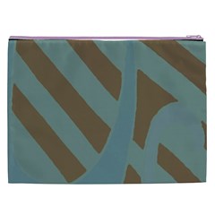 Earthbound Geometry Print Cosmetic Bag (XXL) from ArtsNow.com Back