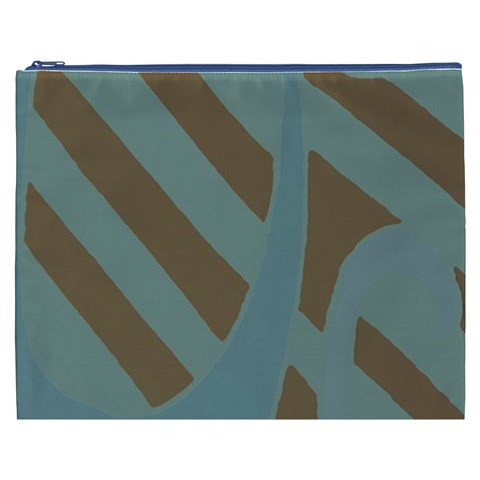 Earthbound Geometry Print Cosmetic Bag (XXXL) from ArtsNow.com Front