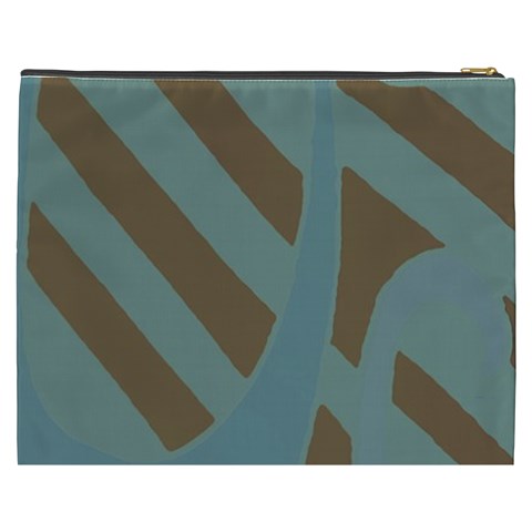 Earthbound Geometry Print Cosmetic Bag (XXXL) from ArtsNow.com Back